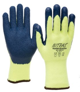 Handschuhe Thermo - WinterWorker Gr. 10/XL neongrün/blau oder orange/schwarz