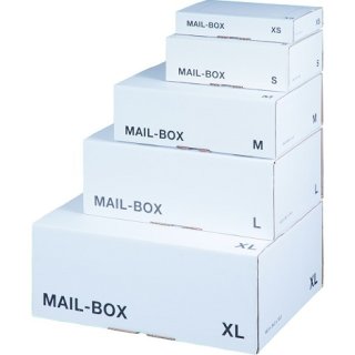 Faltkarton Post MAILBOX L 395 x 248 x 141 mm weiß