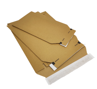 Versandtasche aus Wellpappe PREMIUM 210 x 292 x -50 mm braun