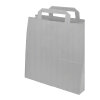 Papiertragetasche Flachgriff 22 x 10 x 28 cm braun / 250 Stück