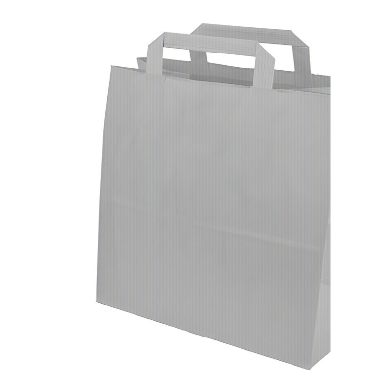 Papiertragetasche Flachgriff 22 x 10 x 28 mm braun 250 Stück