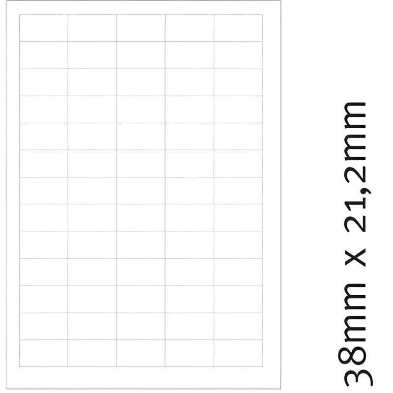 Etiketten 70 x 42,3 mm 100 Blatt