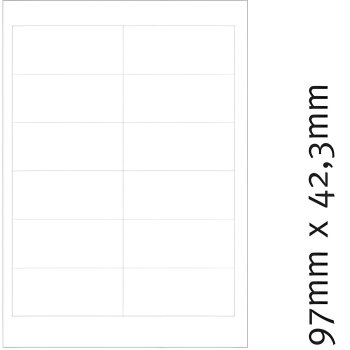Etiketten 70 x 42,3 mm 100 Blatt