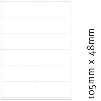 Etiketten 70 x 42,3 mm 100 Blatt