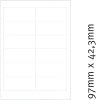 Etiketten 70 x 42,3 mm 100 Blatt