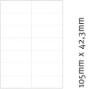 Etiketten 70 x 42,3 mm 100 Blatt