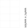 Etiketten 70 x 42,3 mm 100 Blatt