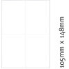 Etiketten 70 x 42,3 mm 100 Blatt