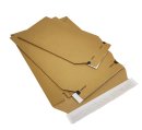 Versandtasche aus Wellpappe 248 x 340 x -50 mm braun